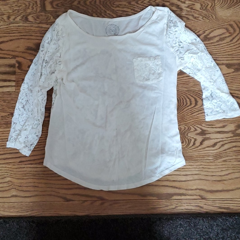 White Lace Shirt